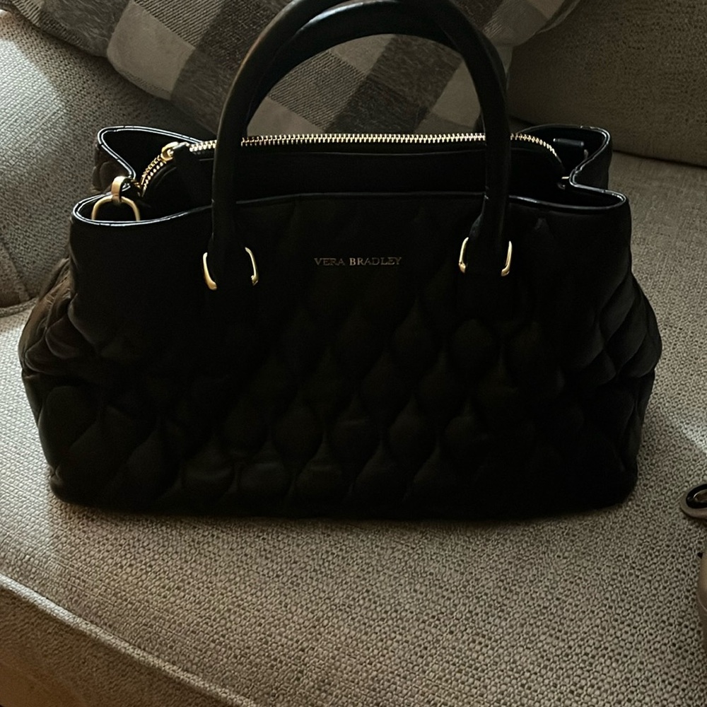 Vera Bradley Black quilted purse